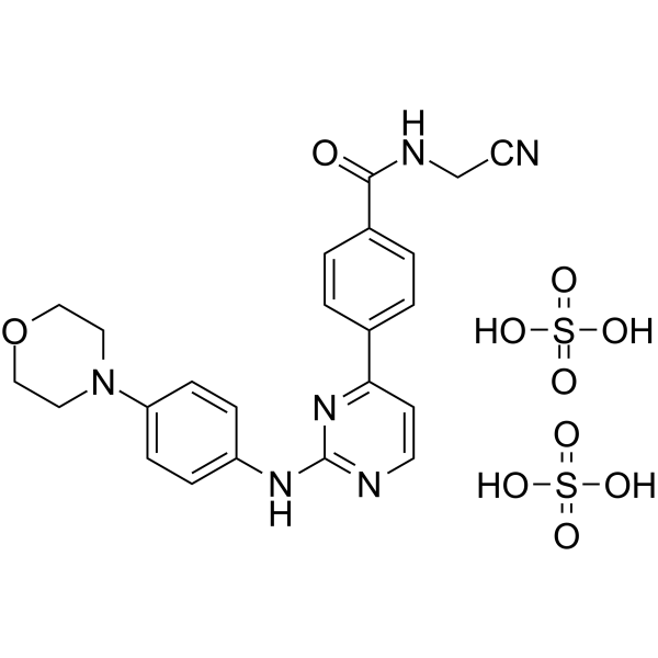 Momelotinib sulfate(Synonyms: CYT387 sulfate salt)