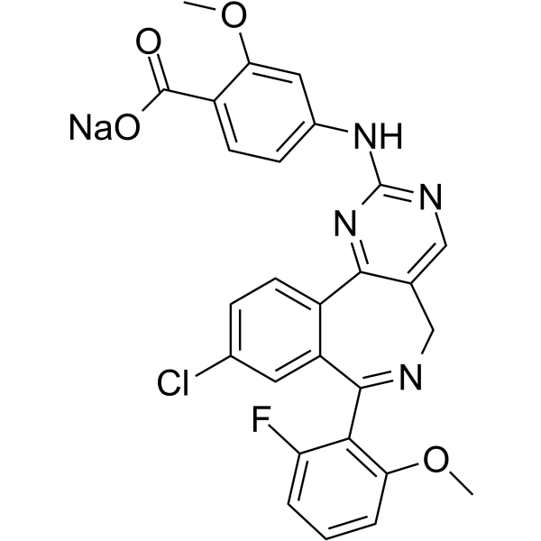 Alisertib sodium(Synonyms: MLN 8237 sodium)
