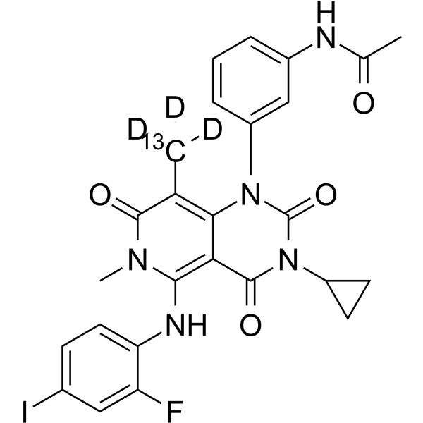 Trametinib-13C,d3(Synonyms: GSK1120212-13C,d3;  JTP-74057-13C,d3)