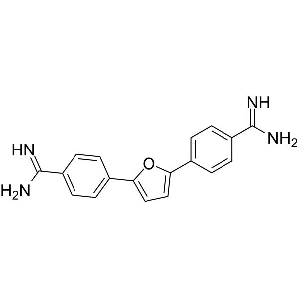 Furamidine Chemical Structure Furamidine(Synonyms: DB75; NSC 305831)