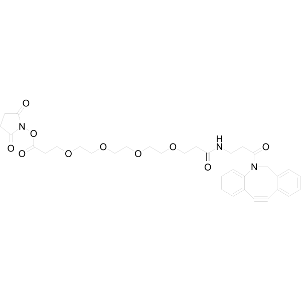 DBCO-NHCO-PEG4-NHS ester Chemical Structure DBCO-NHCO-PEG4-NHS ester