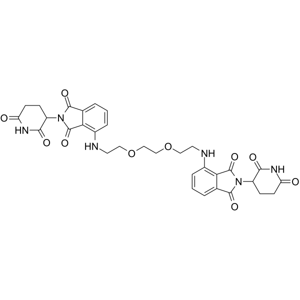 Homo-PROTAC cereblon degrader 1 Chemical Structure Homo-PROTAC cereblon degrader 1