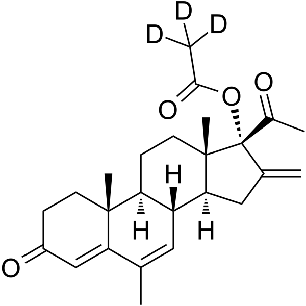 Melengestrol acetate-d3 Chemical Structure Melengestrol acetate-d3