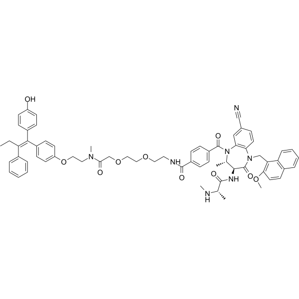 PROTAC ERα Degrader-1 Chemical Structure PROTAC ERα Degrader-1