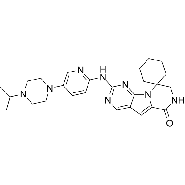 Lerociclib Chemical Structure Lerociclib(Synonyms: G1T38)