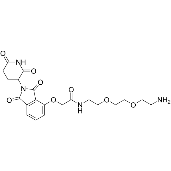 Thalidomide-O-amido-PEG2-C2-NH2(Synonyms: Cereblon  Ligand-Linker Conjugates 10;  E3 Ligase Ligand-Linker Conjugates 24)