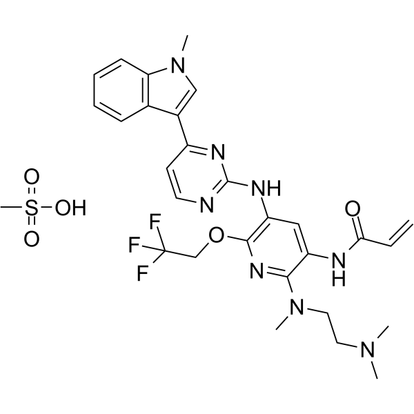 Alflutinib mesylate(Synonyms: 甲磺酸伏美替尼; Furmonertinib mesylate; AST2818 mesylate)