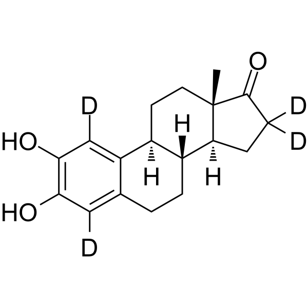 2-Hydroxyestrone-d4 Chemical Structure 2-Hydroxyestrone-d4(Synonyms: Catecholestrone-d4)