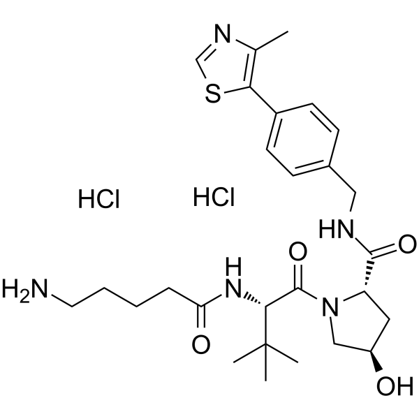 (S,R,S)-AHPC-C4-NH2 dihydrochloride(Synonyms: VH032-C4-NH2 dihydrochloride)