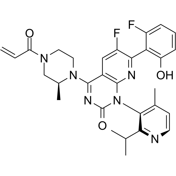 Sotorasib Chemical Structure Sotorasib(Synonyms: AMG-510)