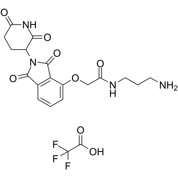 Thalidomide-O-amido-C3-NH2 TFA(Synonyms: Cereblon Ligand-Linker Conjugates 16 TFA; E3 Ligase Ligand-Linker Conjugates 52 TFA)