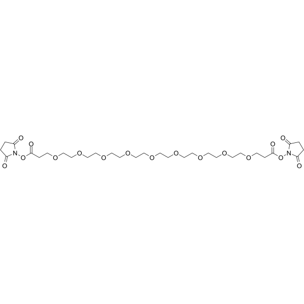Bis-PEG9-NHS ester Chemical Structure Bis-PEG9-NHS ester