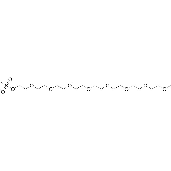 m-PEG8-Ms Chemical Structure m-PEG8-Ms