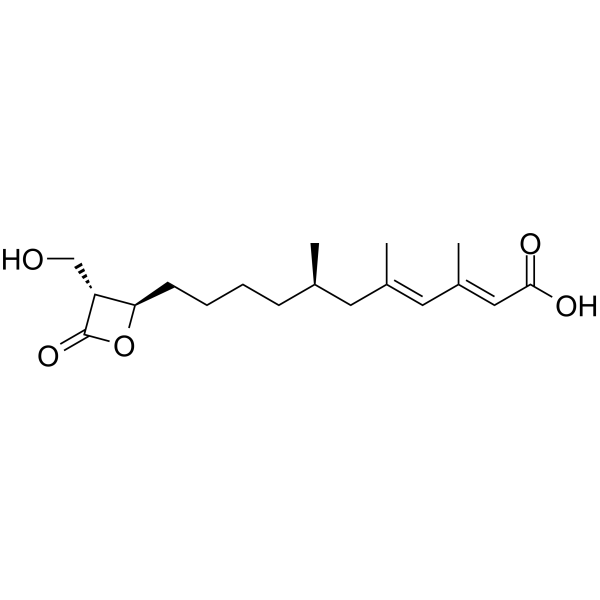 Hymeglusin Chemical Structure Hymeglusin(Synonyms: F-244; 1233A; L-659699)