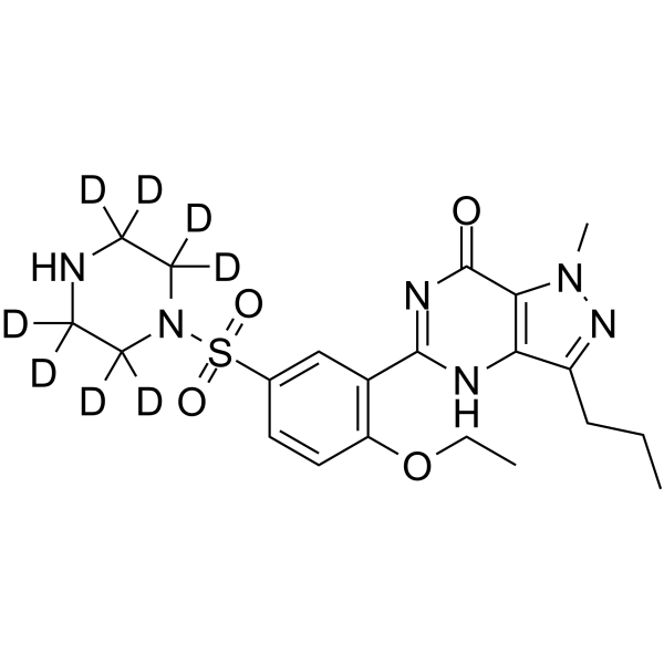 N-Desmethyl Sildenafil-d8(Synonyms: Desmethylsildenafil-D8;  UK-103,320-d8)