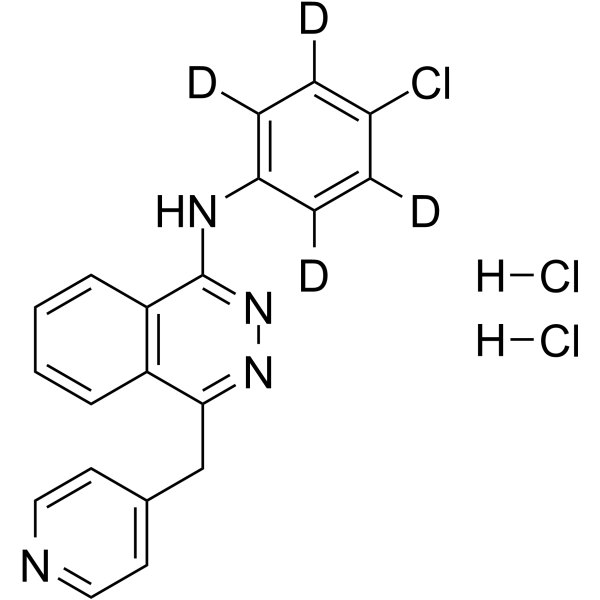 Vatalanib-d4 dihydrochloride(Synonyms: 瓦他拉尼二盐酸盐 d4 (双盐酸盐))