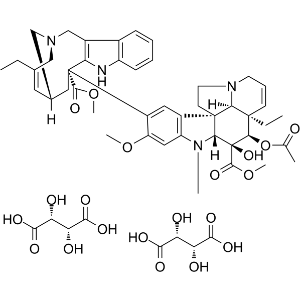 Vinorelbine ditartrate(Synonyms: 酒石酸长春瑞滨; KW-2307;  Nor-5