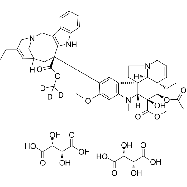 Vinorelbine-d3 ditartrate Chemical Structure Vinorelbine-d3 ditartrate(Synonyms: KW-2307-d3 ditartrate; Nor-5