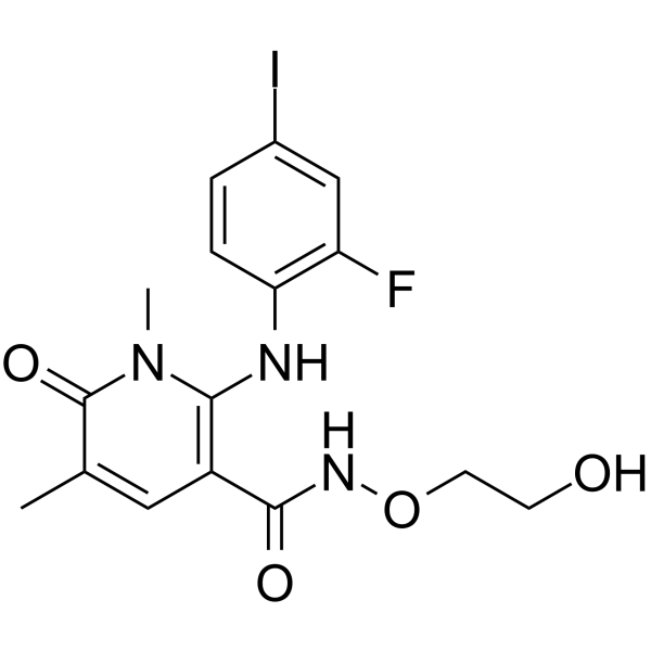 AZD8330 Chemical Structure AZD8330(Synonyms: ARRY-424704; ARRY-704)