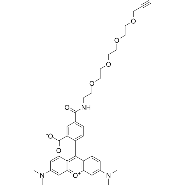TAMRA-PEG4-Alkyne Chemical Structure TAMRA-PEG4-Alkyne