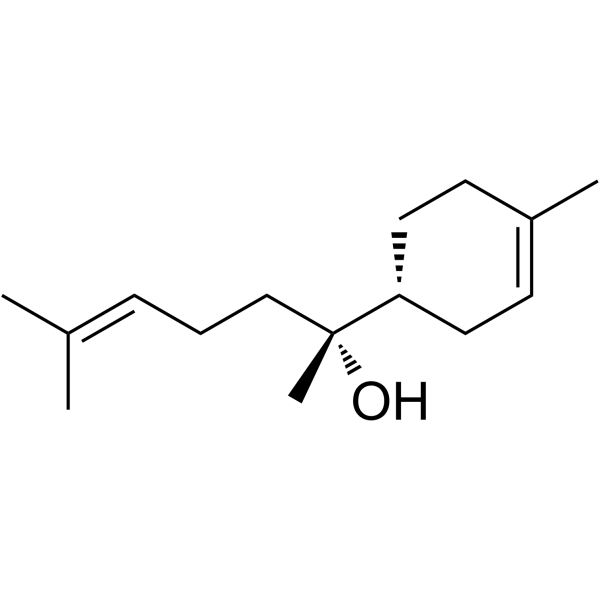 alpha-Bisabolol Chemical Structure alpha-Bisabolol(Synonyms: alpha-红没药醇)