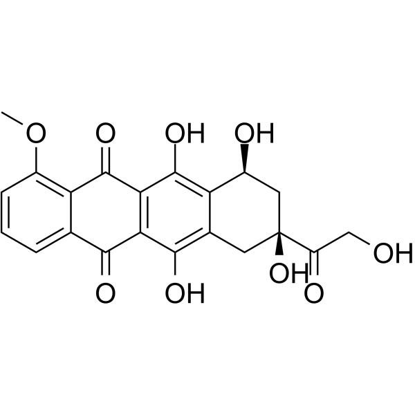 Doxorubicinone Chemical Structure Doxorubicinone(Synonyms: Adriamycin aglycone; Adriamycinone)
