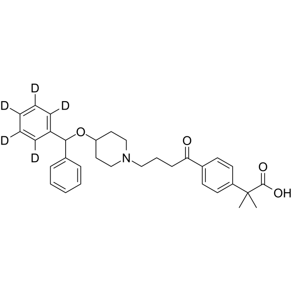 Carebastine-d5(Synonyms: 卡依巴司丁 d5)