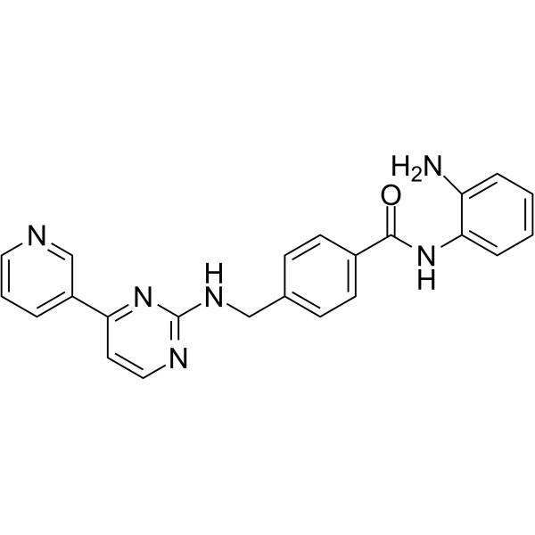 Mocetinostat Chemical Structure Mocetinostat(Synonyms: MGCD0103)