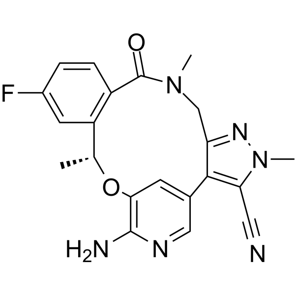 Lorlatinib Chemical Structure Lorlatinib(Synonyms: 劳拉替尼; PF-06463922)