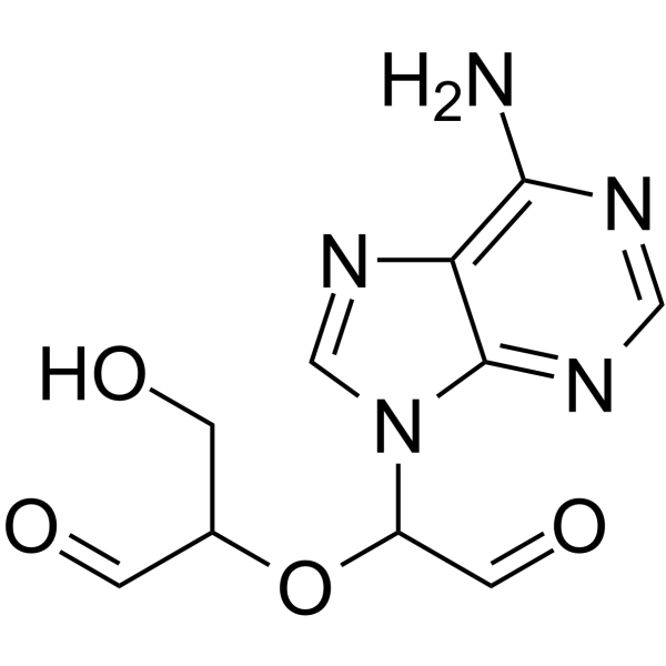 Adenosine dialdehyde Chemical Structure Adenosine dialdehyde(Synonyms: 腺苷二醛)