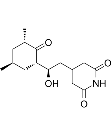 Cycloheximide(Synonyms: 放线菌酮; Actidione;  Naramycin A)