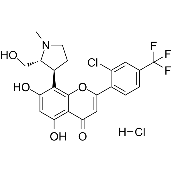 Voruciclib hydrochloride Chemical Structure Voruciclib hydrochloride