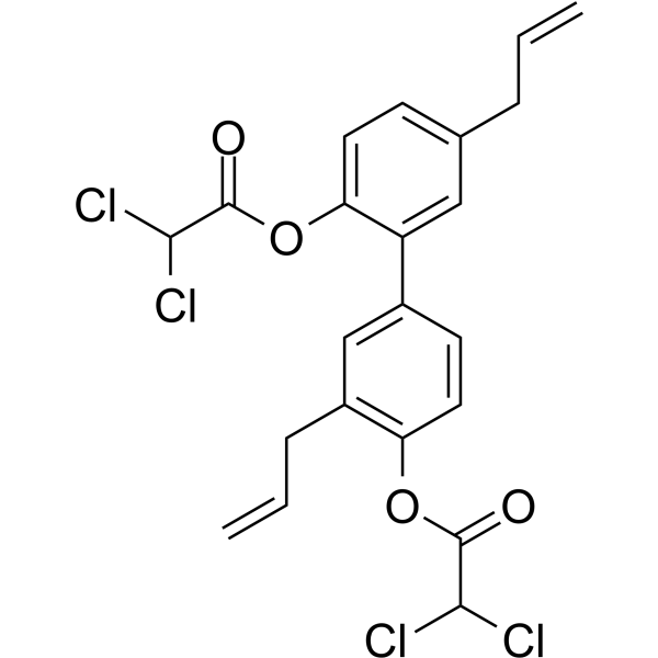 Honokiol DCA(Synonyms: Honokiol dichloroacetate)