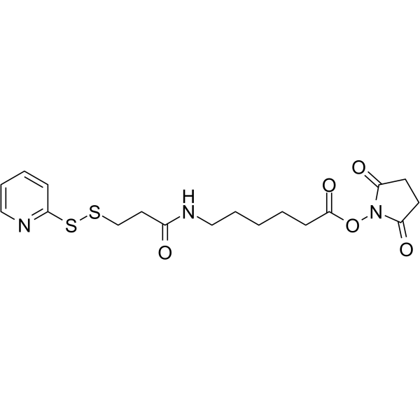 SPDP-C6-NHS ester Chemical Structure SPDP-C6-NHS ester