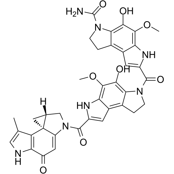 Rachelmycin Chemical Structure Rachelmycin(Synonyms: CC-1065; NSC 298223)