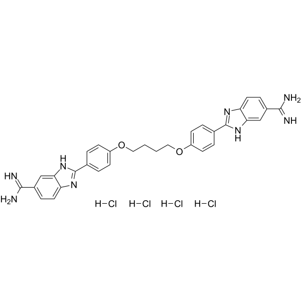 DB2115 tertahydrochloride Chemical Structure DB2115 tertahydrochloride