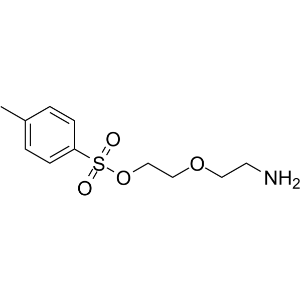 Tos-PEG2-NH2 Chemical Structure Tos-PEG2-NH2(Synonyms: PROTAC Linker 27)