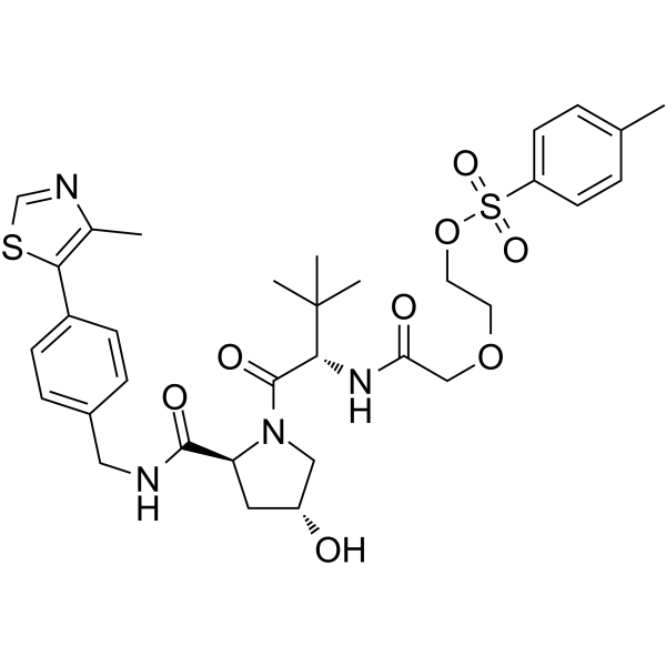 (S,R,S)-AHPC-PEG1-OTs(Synonyms: VH032-PEG1-OTs;  VHL Ligand-Linker Conjugates 2;  E3 ligase Ligand-Linker Conjugates 51)