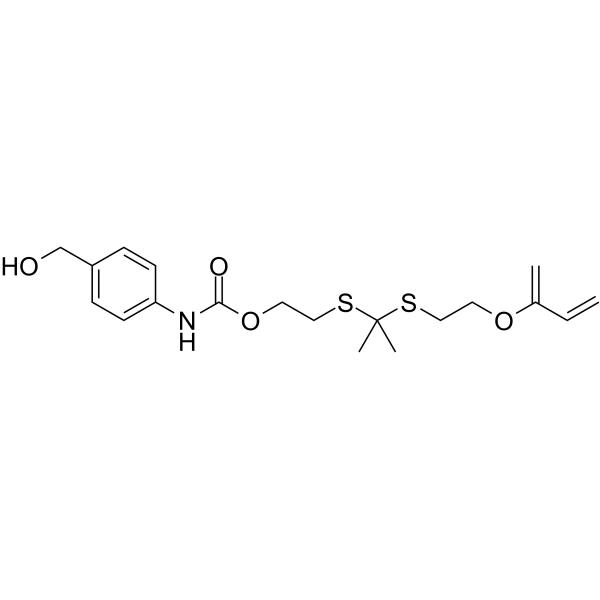 BnOH-NH-bis-(C2-S)-propane-O-isoprene ester Chemical Structure BnOH-NH-bis-(C2-S)-propane-O-isoprene ester(Synonyms: PROTAC Linker 29)