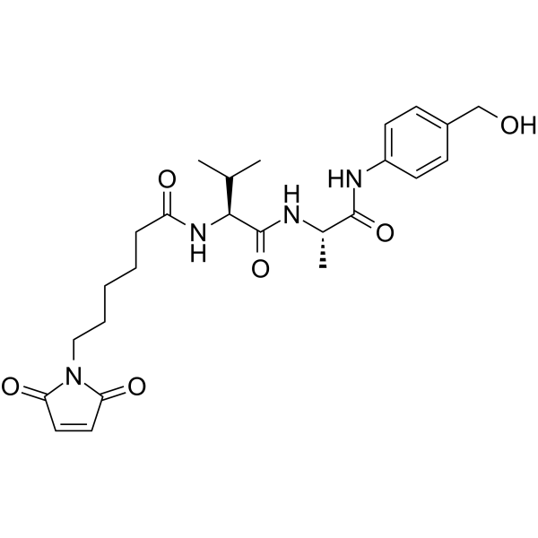Mc-Val-Ala-PAB Chemical Structure Mc-Val-Ala-PAB