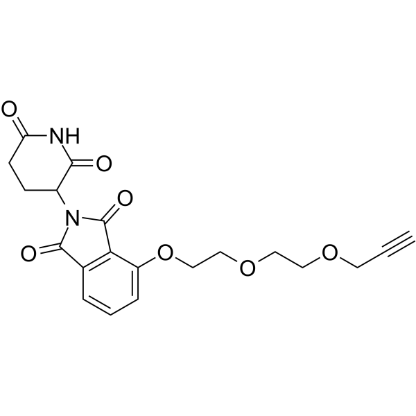 Thalidomide-O-PEG2-propargyl(Synonyms: E3 ligase Ligand-Linker Conjugates 32)