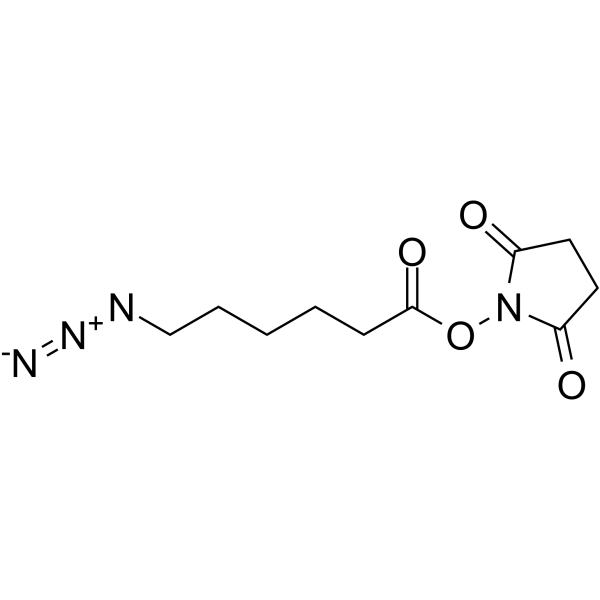 N3-C5-NHS ester Chemical Structure N3-C5-NHS ester