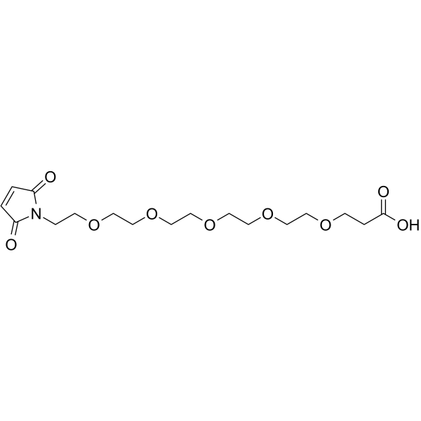 Mal-PEG5-acid Chemical Structure Mal-PEG5-acid