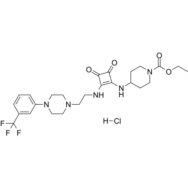 Squarunkin A hydrochloride Chemical Structure Squarunkin A hydrochloride