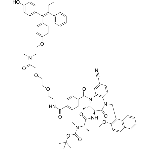 PROTAC ER Degrader-3 Chemical Structure PROTAC ER Degrader-3
