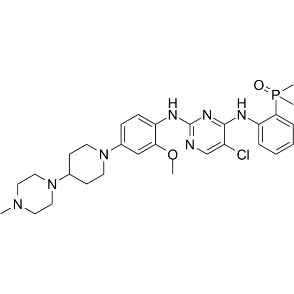 Brigatinib Chemical Structure Brigatinib(Synonyms: 布格替尼; AP-26113)