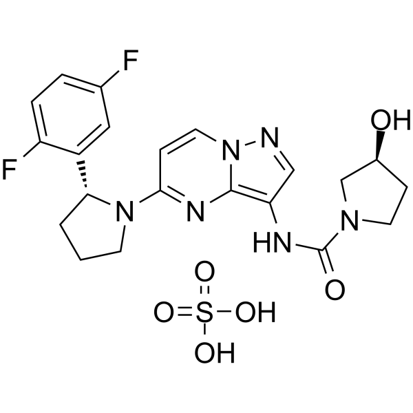 Larotrectinib sulfate(Synonyms: LOXO-101 sulfate; ARRY-470 sulfate)
