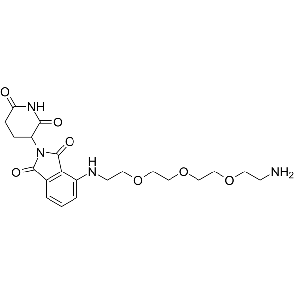 Pomalidomide-PEG3-C2-NH2(Synonyms: Cereblon Ligand-Linker Conjugates 5;  E3 ligase Ligand-Linker Conjugates 30)