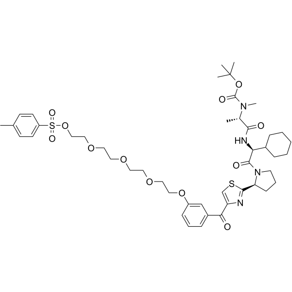 cIAP1 Ligand-Linker Conjugates 12 Chemical Structure cIAP1 Ligand-Linker Conjugates 12(Synonyms: E3 ligase Ligand-Linker Conjugates 38)