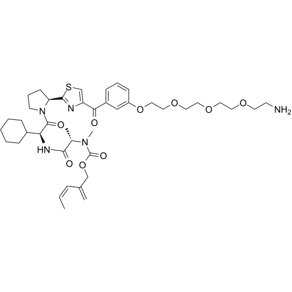cIAP1 Ligand-Linker Conjugates 1 Chemical Structure cIAP1 Ligand-Linker Conjugates 1(Synonyms: E3 ligase Ligand-Linker Conjugates 41)